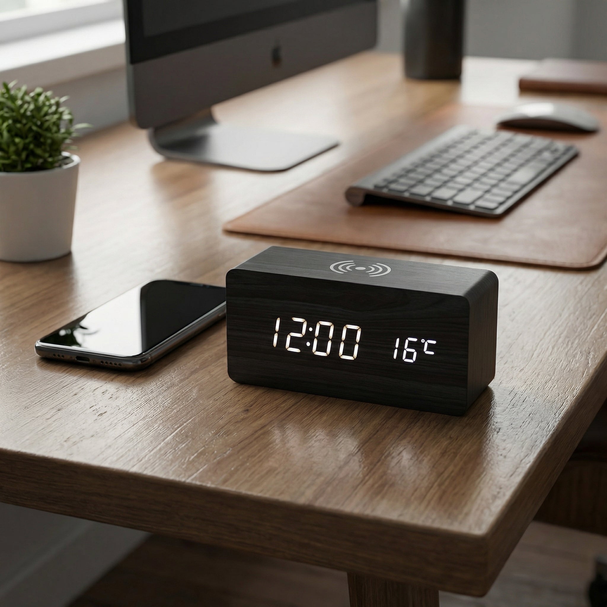 NOIR TABLE CLOCK